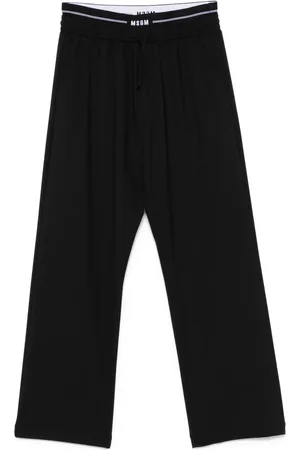 Msgm Logo-waistband trousers