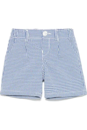 FAY Gingham-check shorts