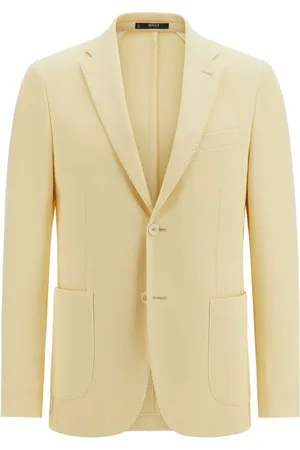 Boggi Milano Crepe-texture cotton blazer
