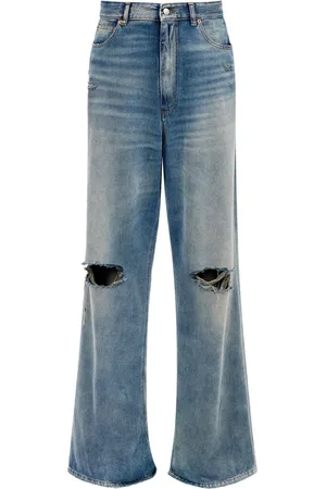 Maison Margiela Ripped wide-leg jeans
