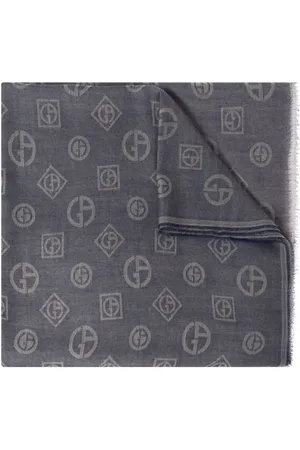 Giorgio Armani Monogram-jacquard scarf
