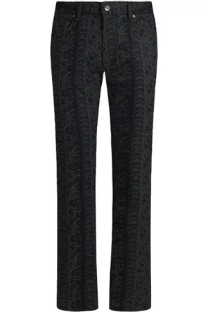 Etro Jacquard paisley jeans
