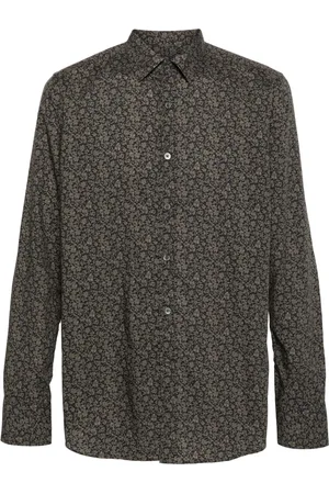 CANALI Floral-print shirt