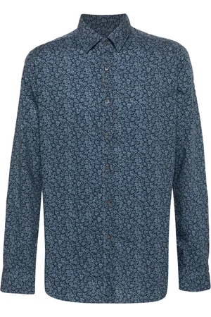 CANALI Floral-print shirt