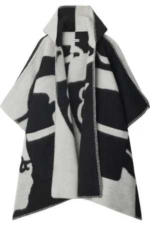 Burberry Logo hooded poncho