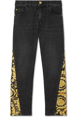 VERSACE Barocco-print jeans