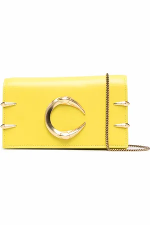 Roberto Cavalli Logo plaque tiger tooth shoulder bag