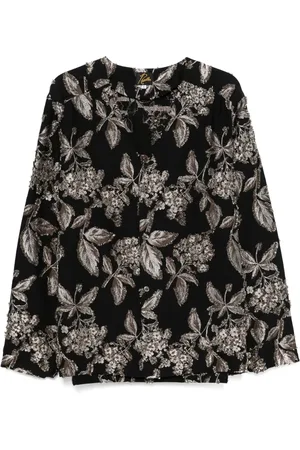 Pins & Needles Floral-jacquard shirt