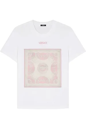 VERSACE Logo-embroidered T-shirt