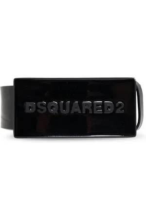 Dsquared2 Embossed logo leather belt