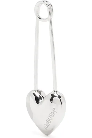 AMBUSH Heart safety pin earring