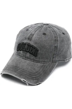 Golden Goose Logo-embroidered distressed cap