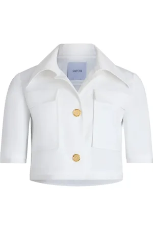 Patou Short-sleeved cropped jacket