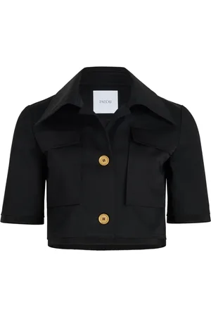 Patou Short-sleeved cropped jacket