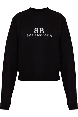 Balenciaga Logo-intarsia sweater