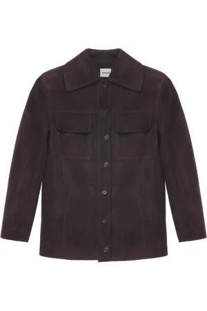 Khaite Leather shirt jacket
