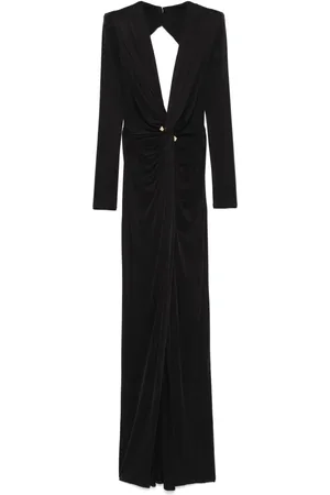Elisabetta Franchi Piercing-detail jersey gown