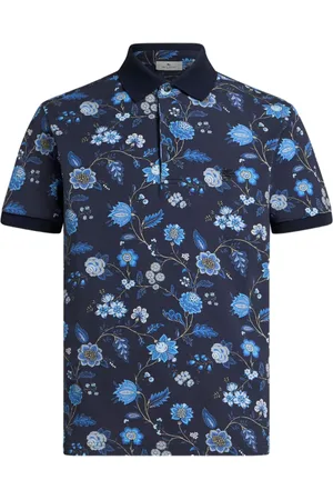 Etro Floral-print polo shirt