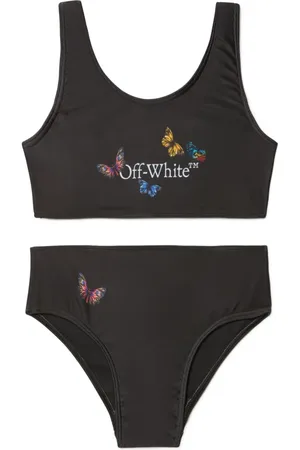 OFF-WHITE Bookish butterfly bikini set