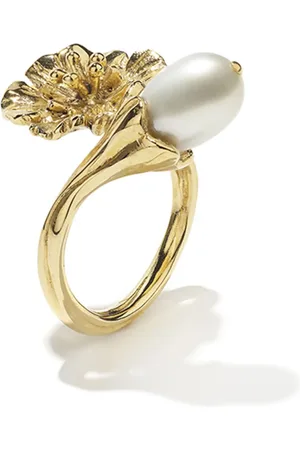 Goossens Fleur de Pavot pearl ring