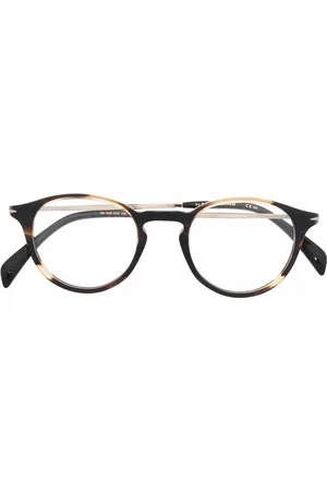 DB EYEWEAR BY DAVID BECKHAM Tortoiseshell-effect round-frame glasses