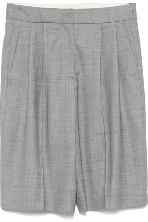 Loulou de Saison Check-pattern shorts