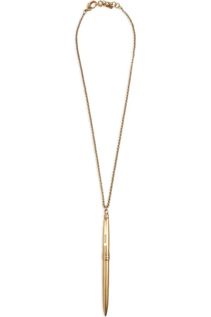 Moschino Feather-pendant necklace