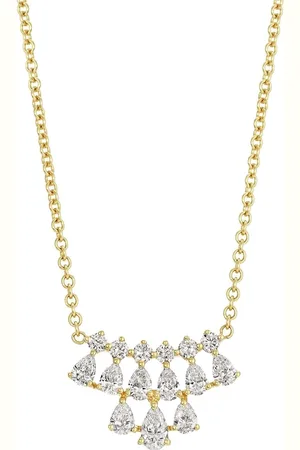 Anita 18K yellow small Daphne diamond necklace