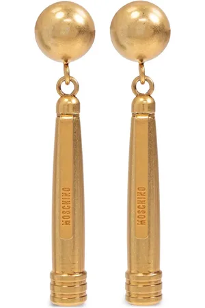 Moschino Engraved clip-on earrings