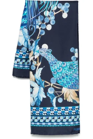 Salvatore Ferragamo Animal print silk scarf
