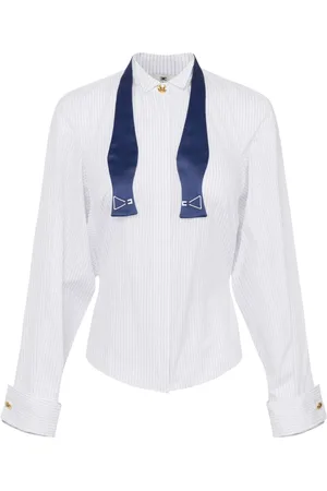 Elisabetta Franchi Striped poplin shirt