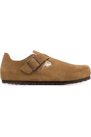 Birkenstock London shearling-trimmed slippers