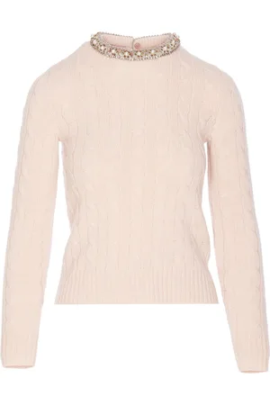 VALENTINO GARAVANI Cable-knit crew neck jumper