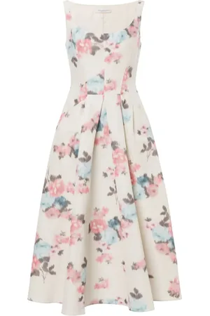 Serafini Floral midi dress