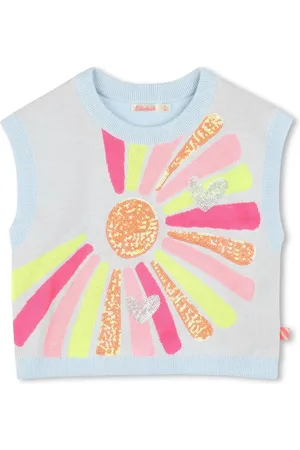Billieblush Sequin-embellished knitted top