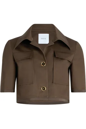 Patou Short-sleeved cropped jacket