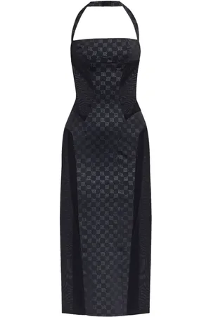 MISBHV Logo-print midi dress