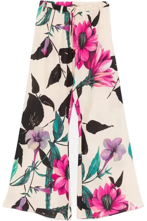 HANNES ROETHER Floral-print trousers