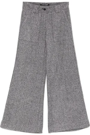 HANNES ROETHER Herringbone-pattern trousers