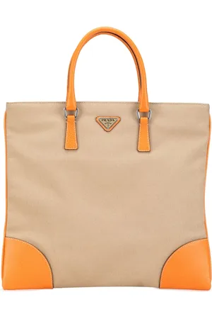 Prada 2000-2023 Cinghiale Trimmed Canapa tote bag