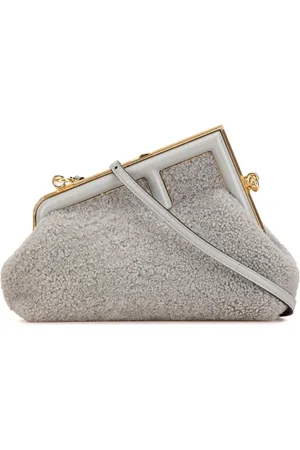 Fendi 2021 Small Shearling Fendi First crossbody bag