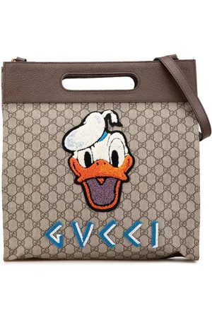 Gucci 2000-2015 GG Supreme Donald Duck Neo Vintage Soft Tote satchel