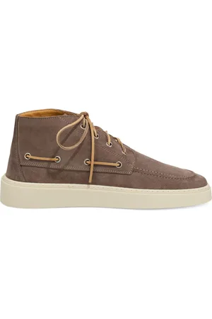 Boggi Milano Suede high-top derby shoes