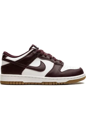 Nike Dunk Low "White/Gum Light Brown/Burgundy Crush" sneakers