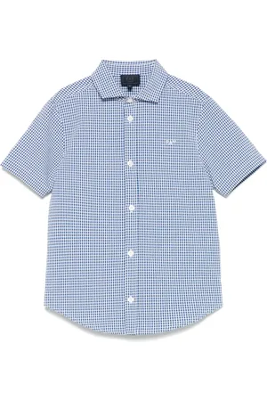 FAY Gingham-pattern shirt