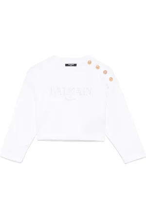 Balmain Crystal-logo sweatshirt