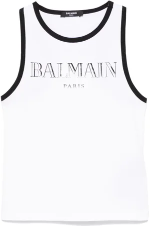 Balmain Logo-print tank top