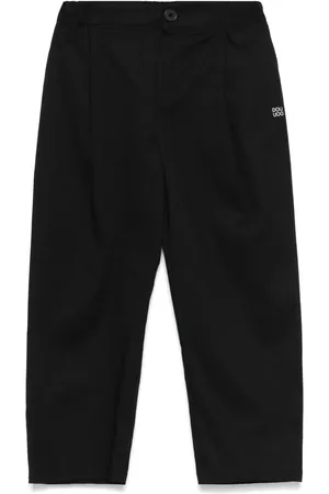 DOUUOD KIDS Logo-print trousers