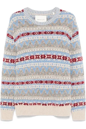GANT Fair-isle crew-neck sweater