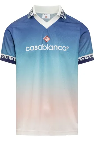 Casablanca Gradient-jacquard football jersey